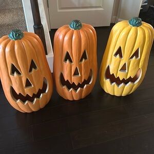 Halloween Light Up Pumpkins